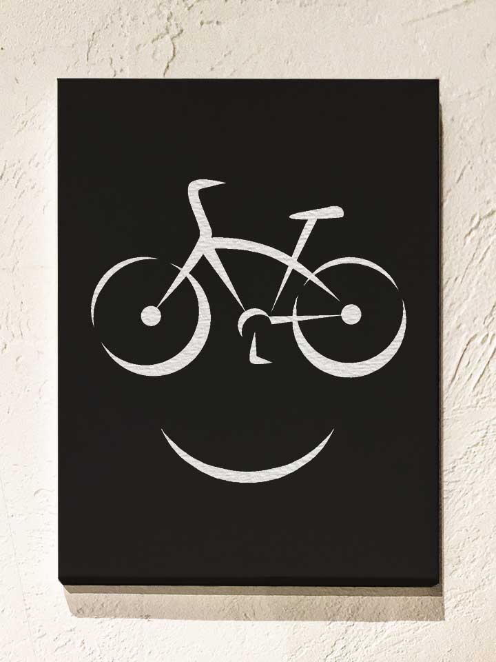 bike-smile-leinwand schwarz 1