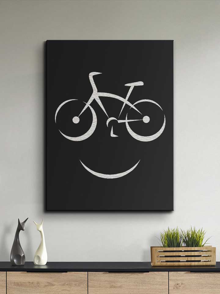 bike-smile-leinwand schwarz 2