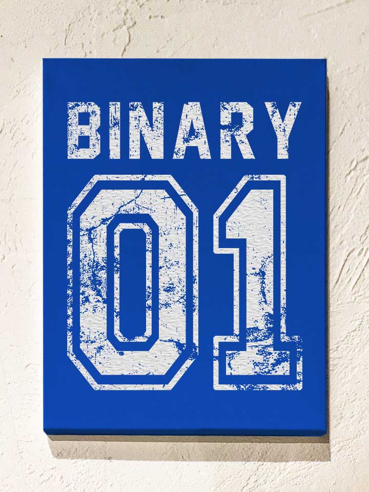 Binary 01 Leinwand