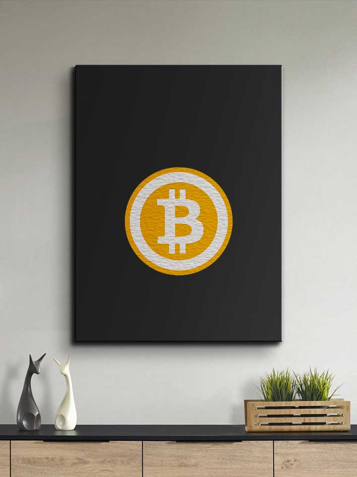 bitcoin-leinwand schwarz 2