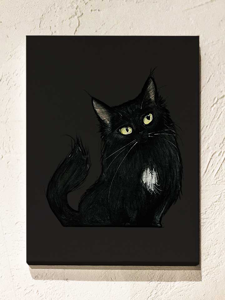 black-cat-02-leinwand schwarz 1