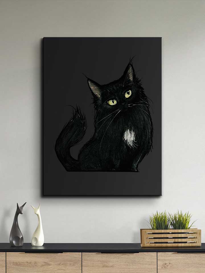 black-cat-02-leinwand schwarz 2