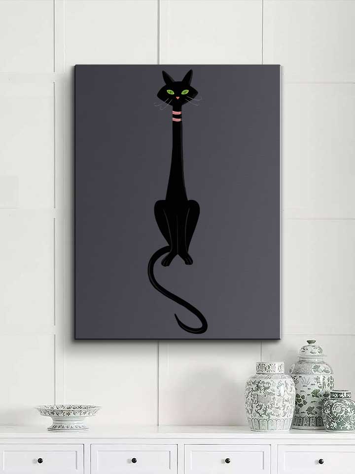 black-cat-03-leinwand dunkelgrau 2