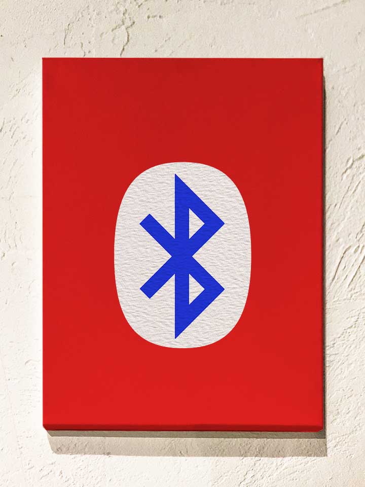 Bluetooth Logo Leinwand