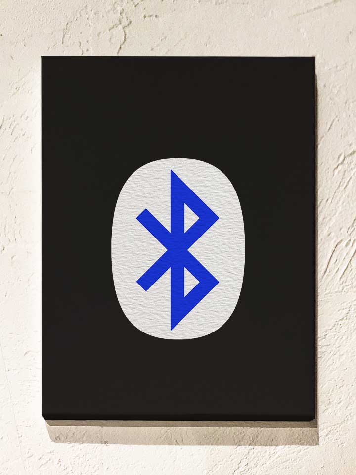 bluetooth-logo-leinwand schwarz 1