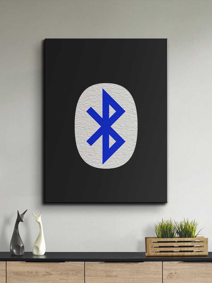 bluetooth-logo-leinwand schwarz 2
