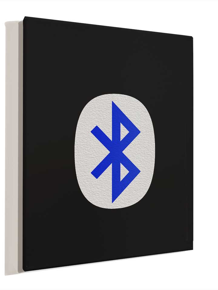 bluetooth-logo-leinwand schwarz 4