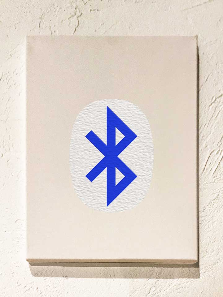 bluetooth-logo-leinwand weiss 1