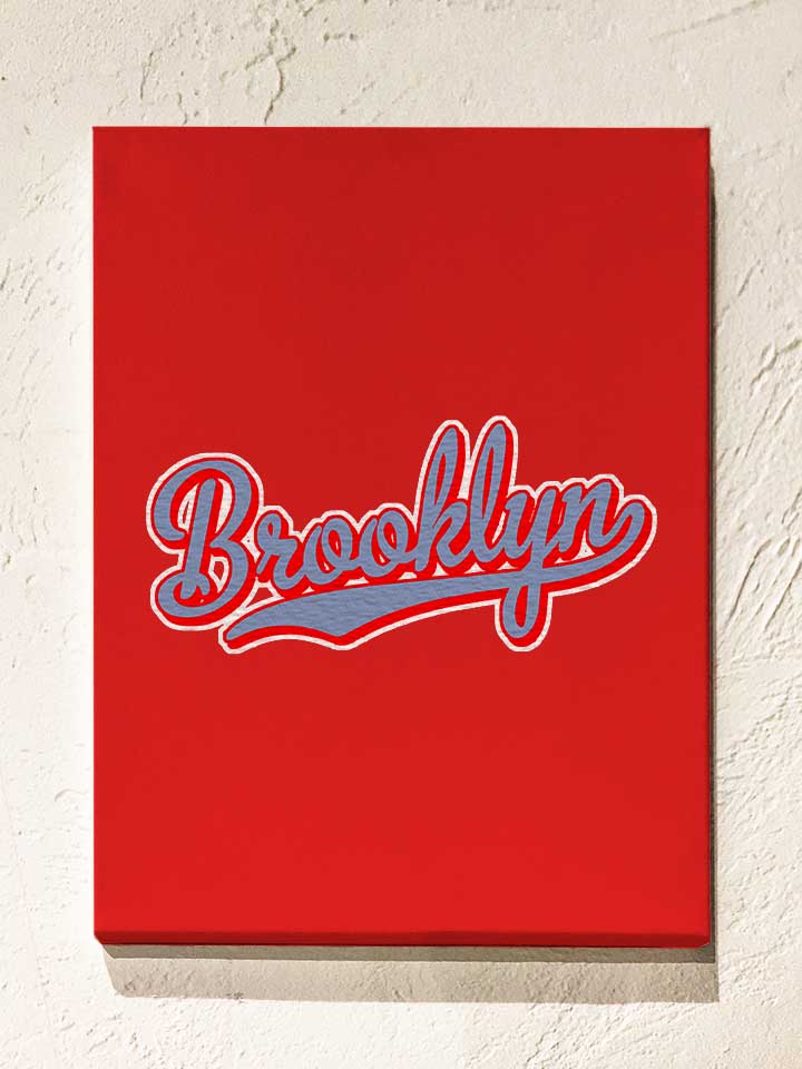 Brooklyn Leinwand rot 30x40 cm