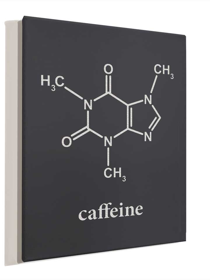 caffeine-molecule-leinwand dunkelgrau 4