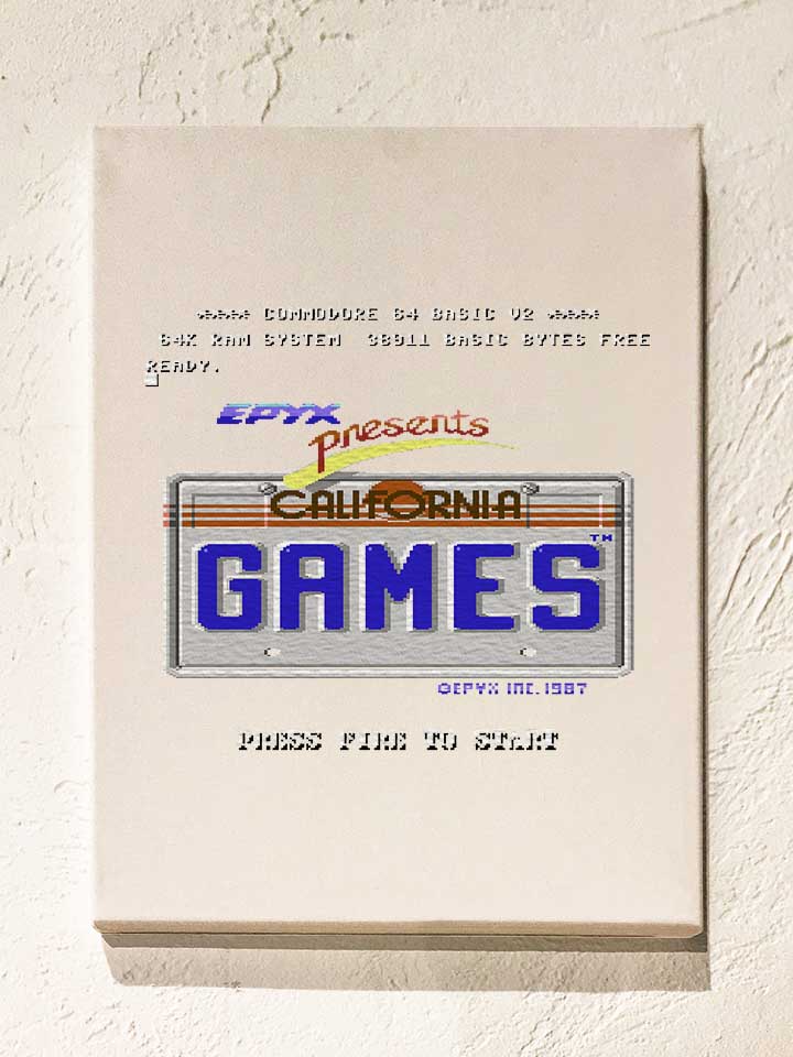 California Games Leinwand