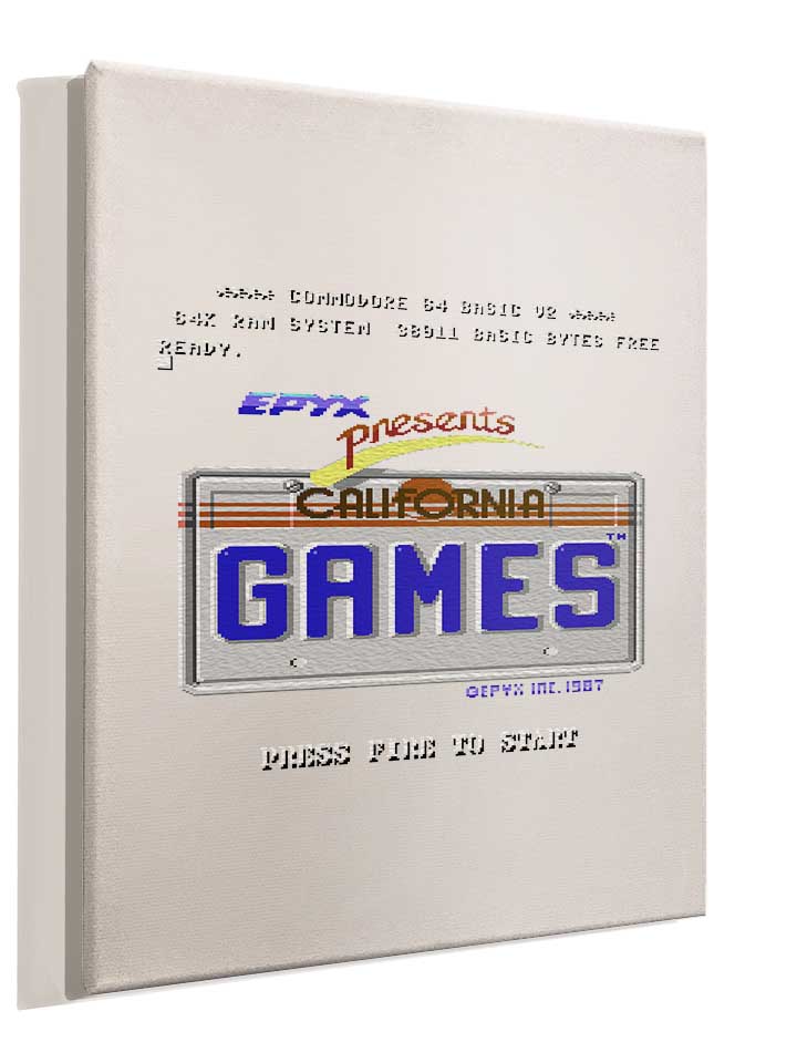 california-games-leinwand weiss 4
