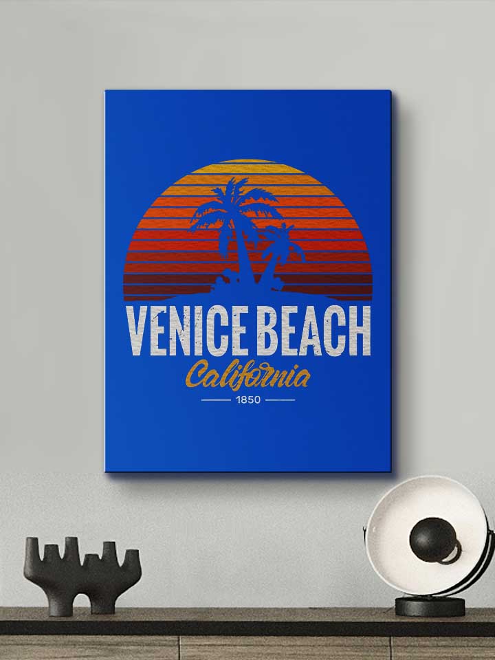 california-venice-beach-logo-leinwand royal 2