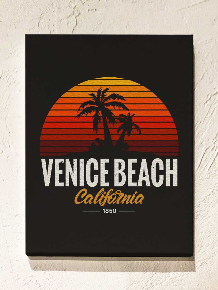 california-venice-beach-logo-leinwand schwarz 1