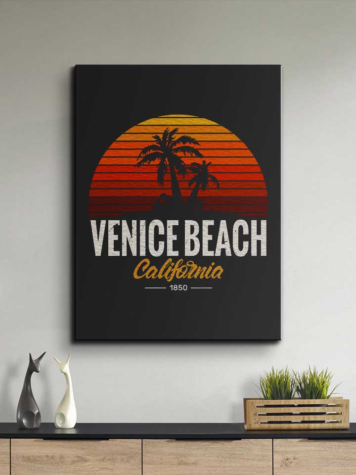 california-venice-beach-logo-leinwand schwarz 2
