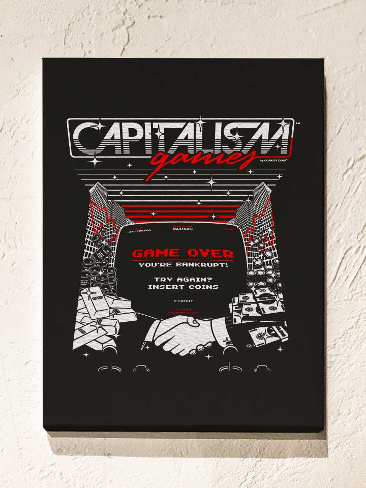 capitalism-games-leinwand schwarz 1