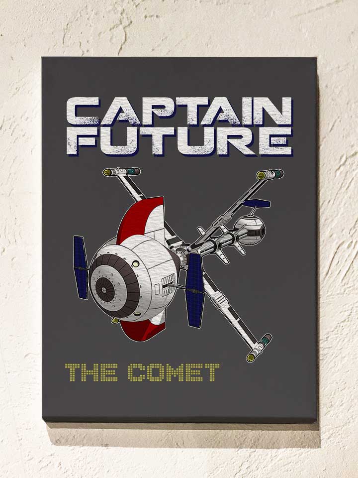 captain-future-the-comet-leinwand dunkelgrau 1