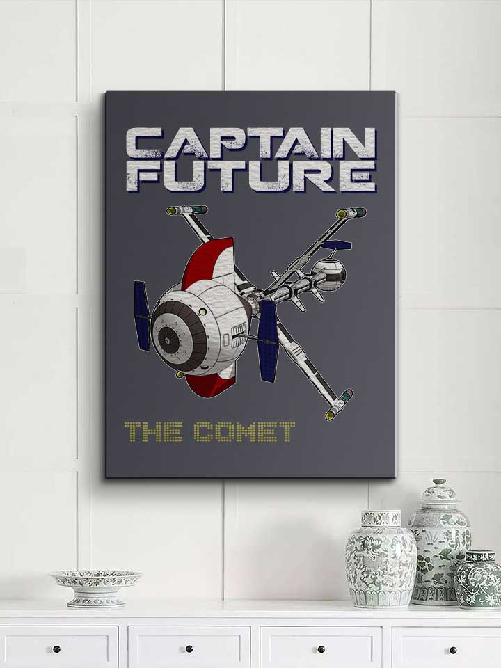 captain-future-the-comet-leinwand dunkelgrau 2