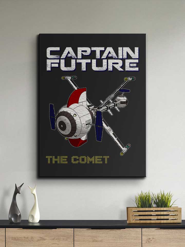 captain-future-the-comet-leinwand schwarz 2