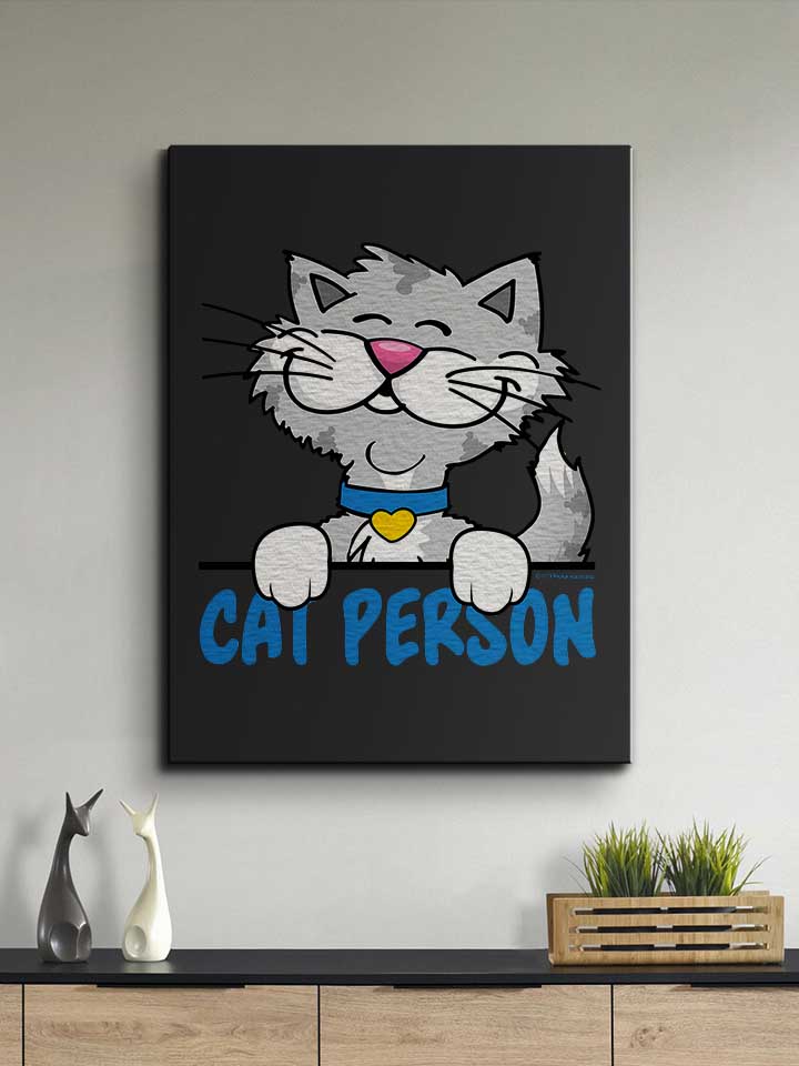 cat-person-leinwand schwarz 2