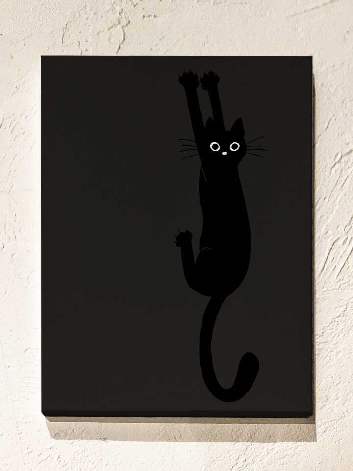 cat-leinwand schwarz 1