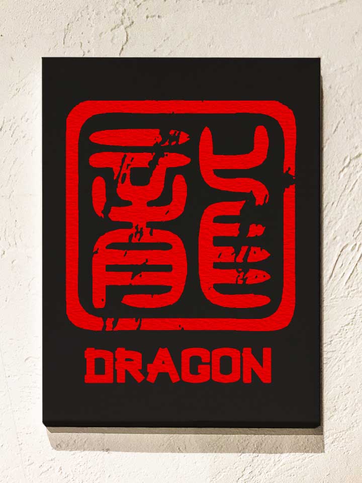 chinese-signs-dragon-leinwand schwarz 1