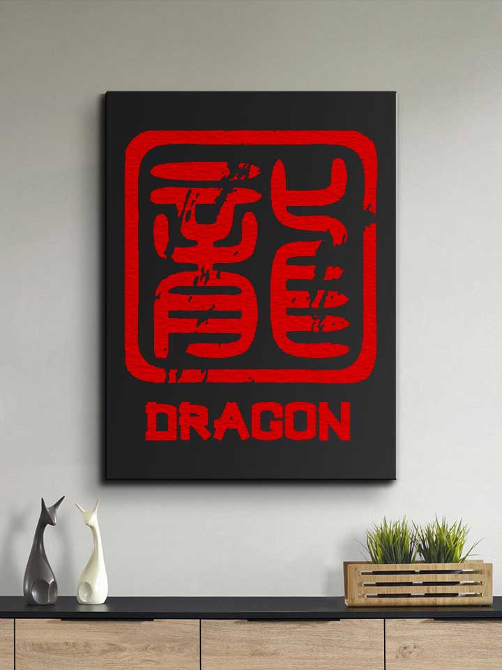 chinese-signs-dragon-leinwand schwarz 2
