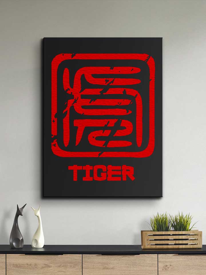 chinese-signs-tiger-leinwand schwarz 2