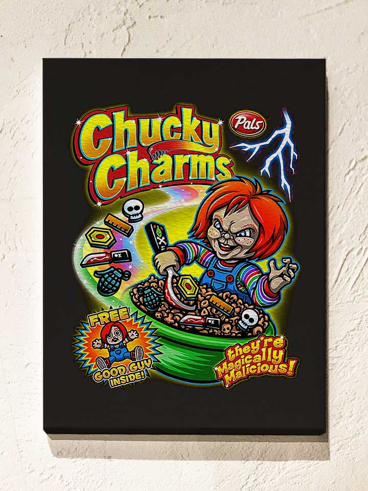 chucky-charms-leinwand schwarz 1