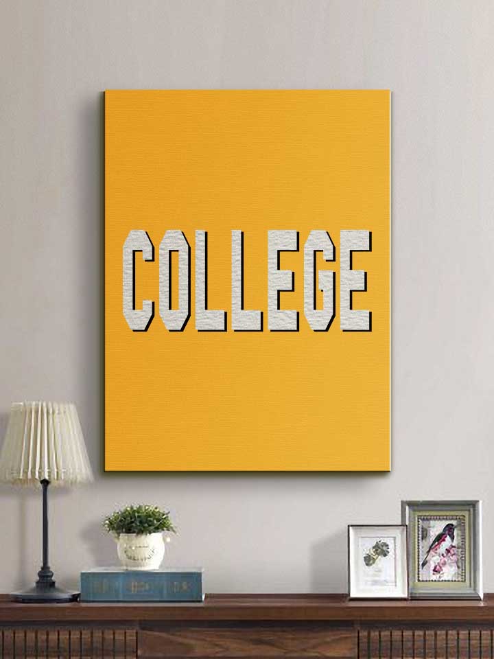college-leinwand gelb 2