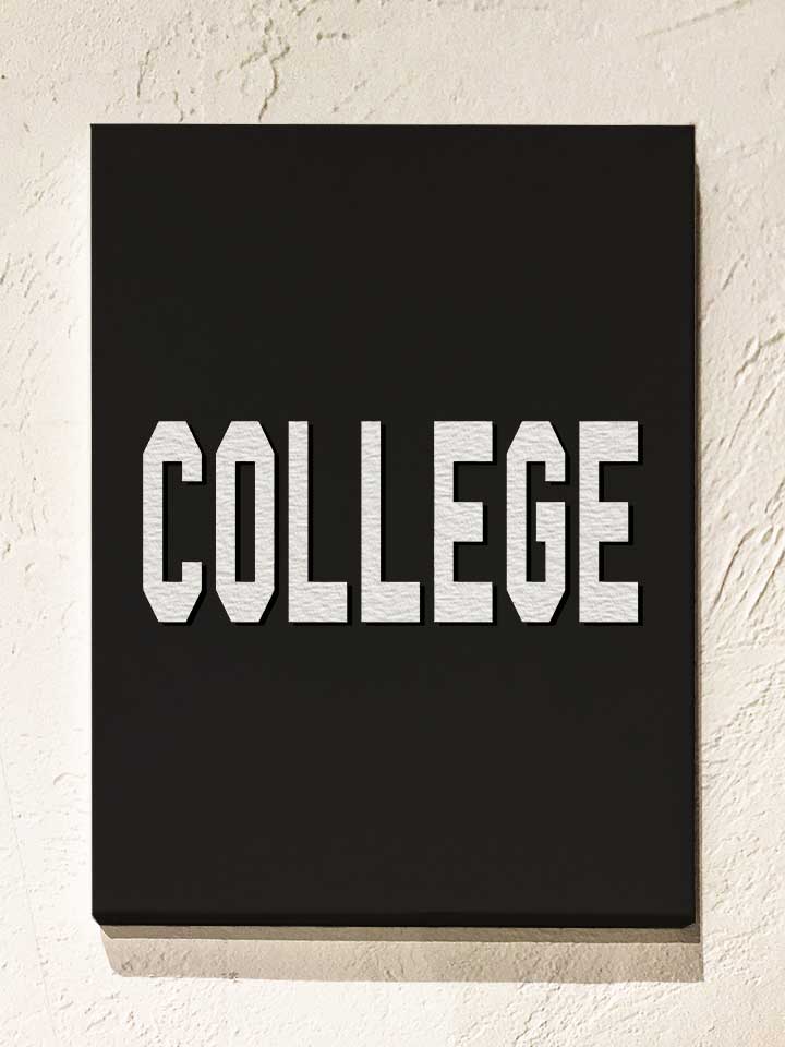 College Leinwand schwarz 30x40 cm