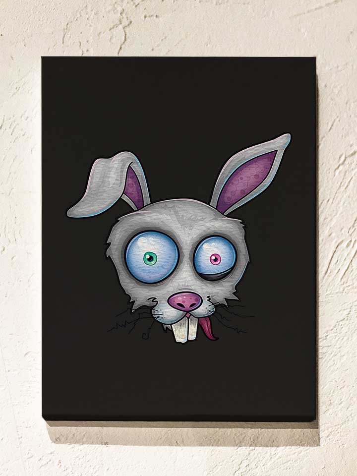 crazy-white-rabbit-leinwand schwarz 1