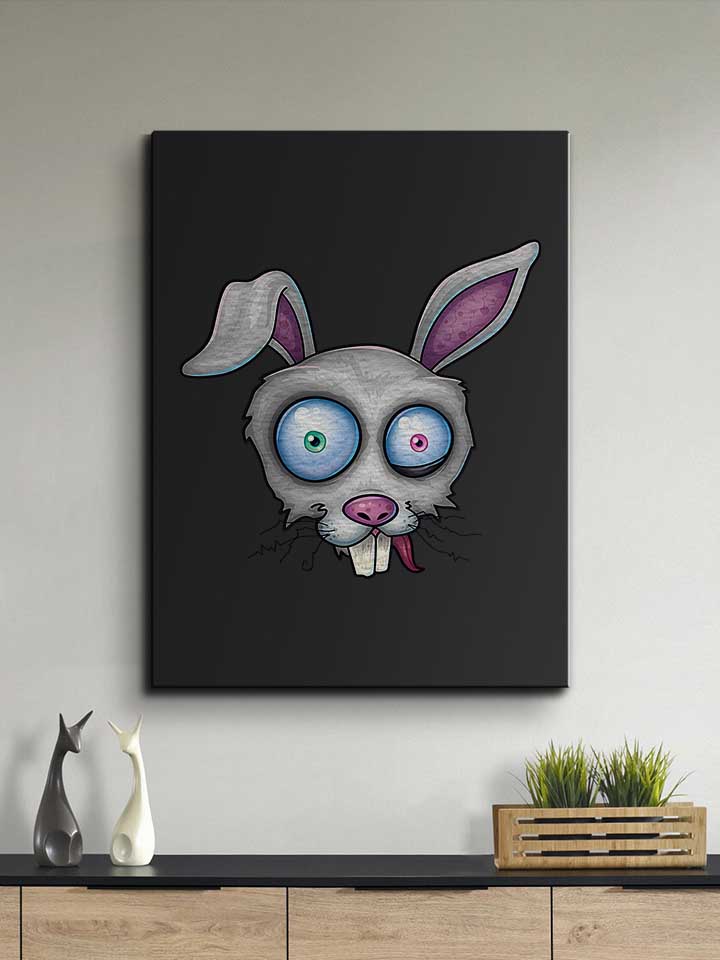 crazy-white-rabbit-leinwand schwarz 2