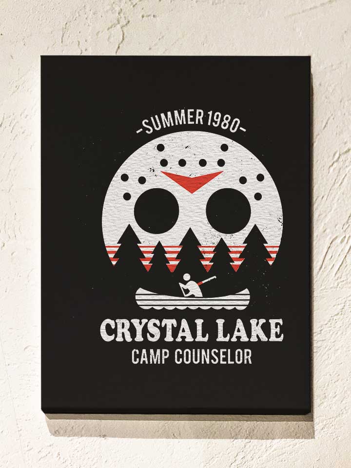 crystal-lake-camp-counselor-leinwand schwarz 1