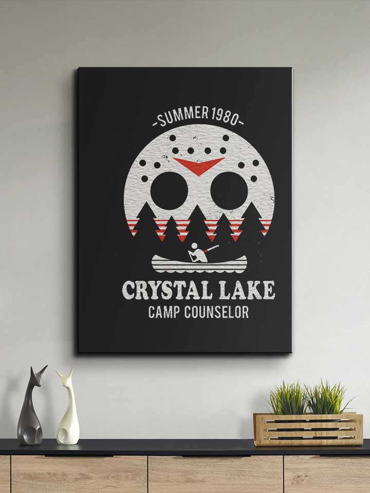crystal-lake-camp-counselor-leinwand schwarz 2