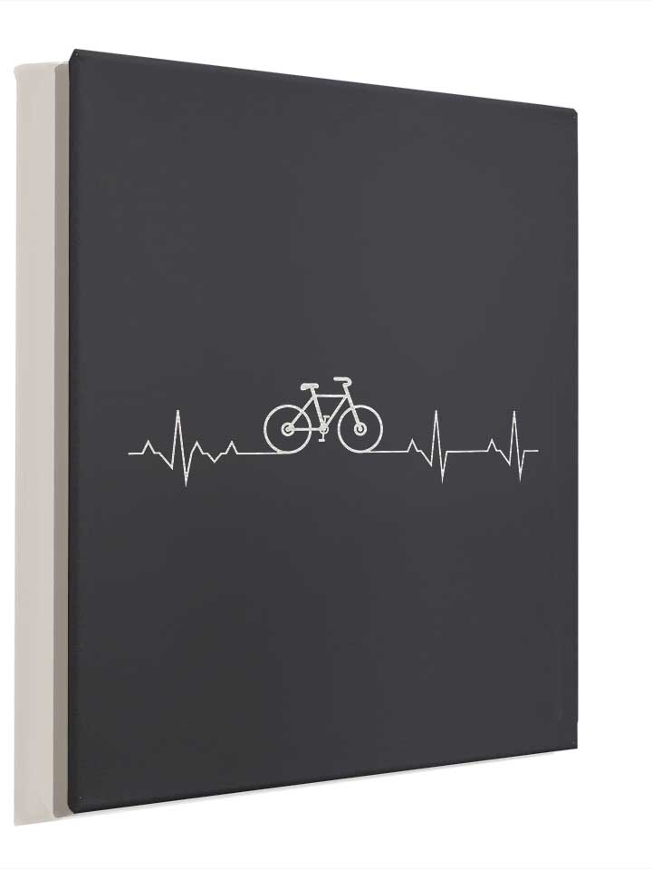 cycling-lover-heartbeat-leinwand dunkelgrau 4