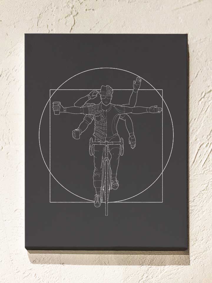 Cyclist Anatomy Leinwand