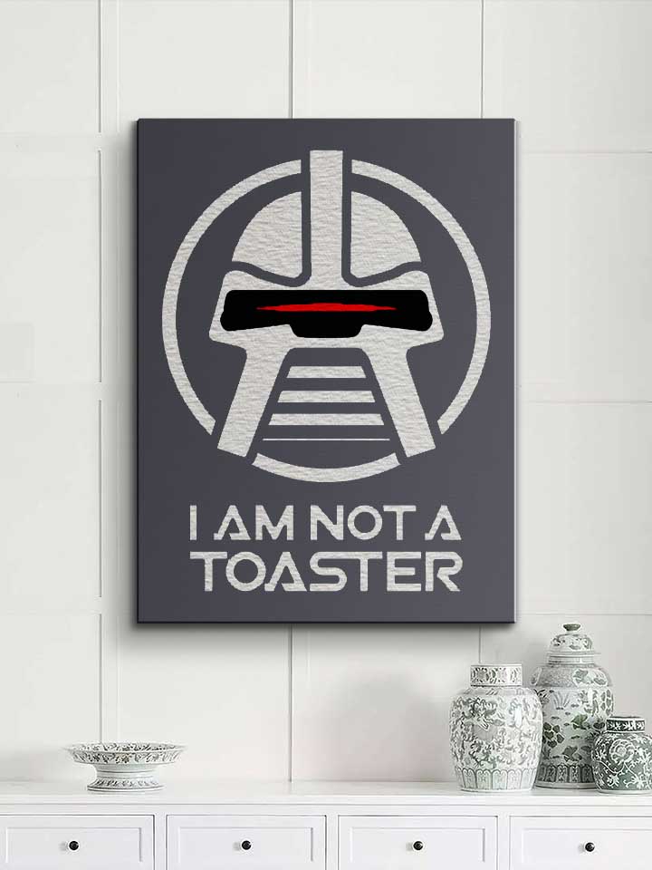 cylon-i-am-not-a-toaster-leinwand dunkelgrau 2