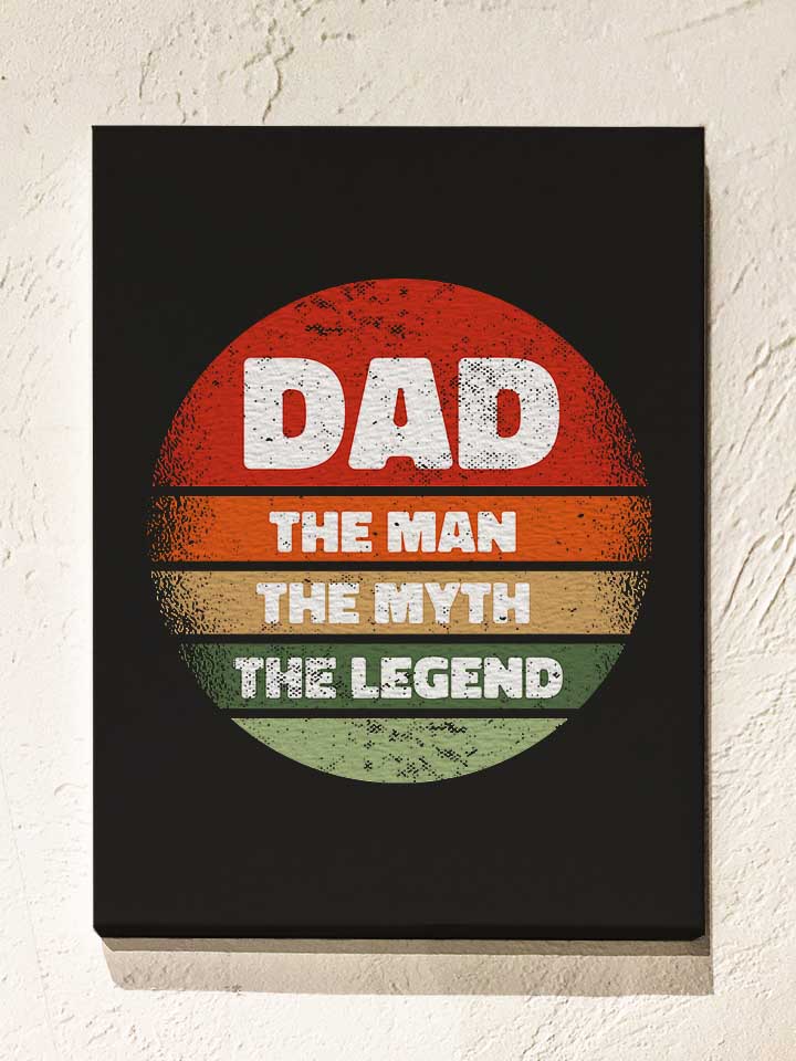 dad-man-myth-legend-leinwand schwarz 1