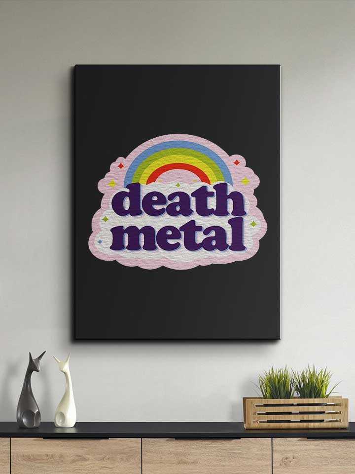 death-metal-rainbow-leinwand schwarz 2