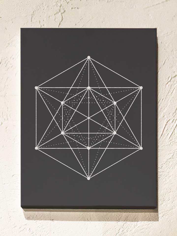 dice-geometry-leinwand dunkelgrau 1