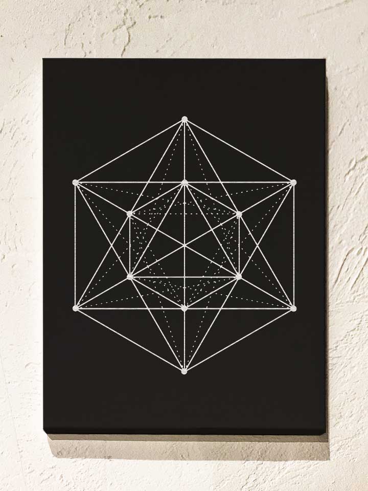 dice-geometry-leinwand schwarz 1