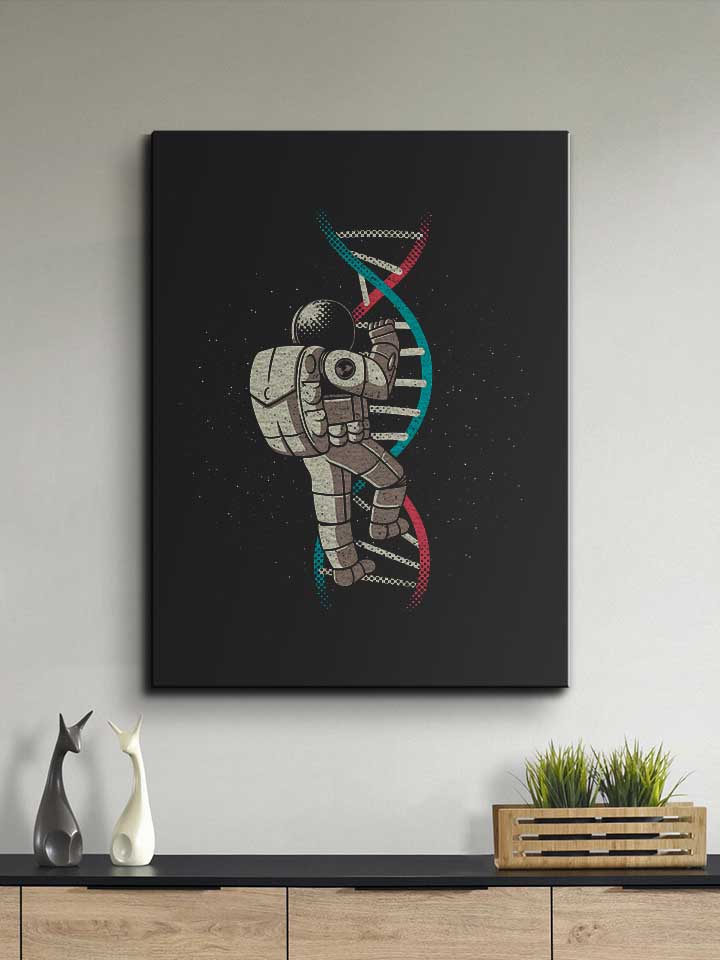 dna-astronaut-science-stairs-leinwand schwarz 2