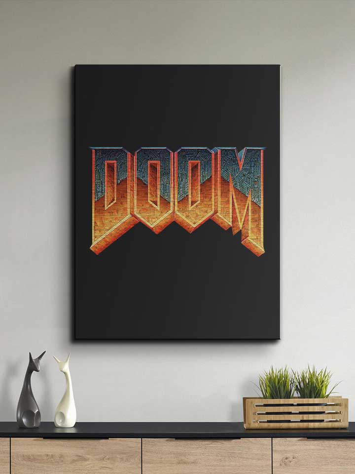 doom-logo-leinwand schwarz 2