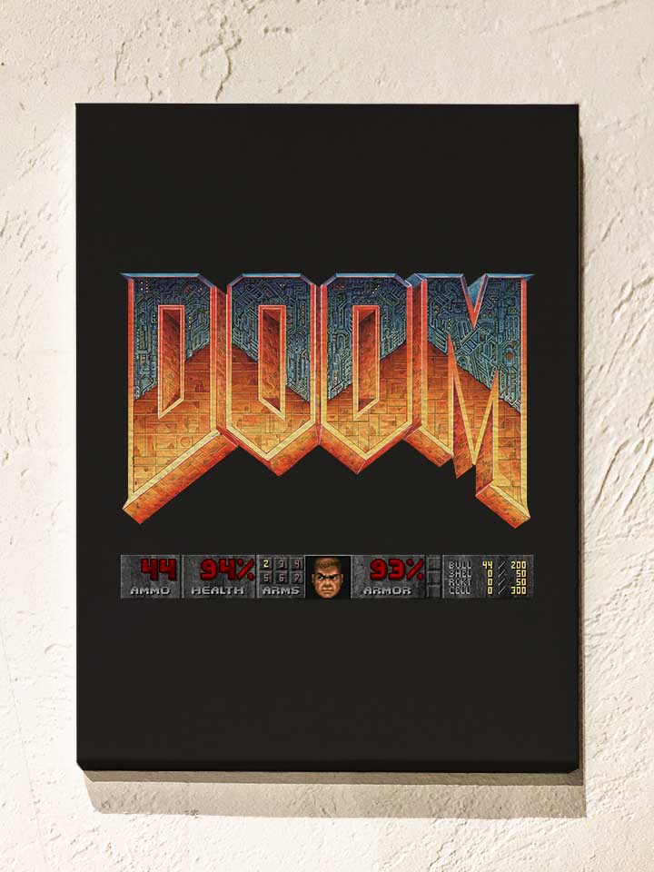 doom-player-logo-leinwand schwarz 1