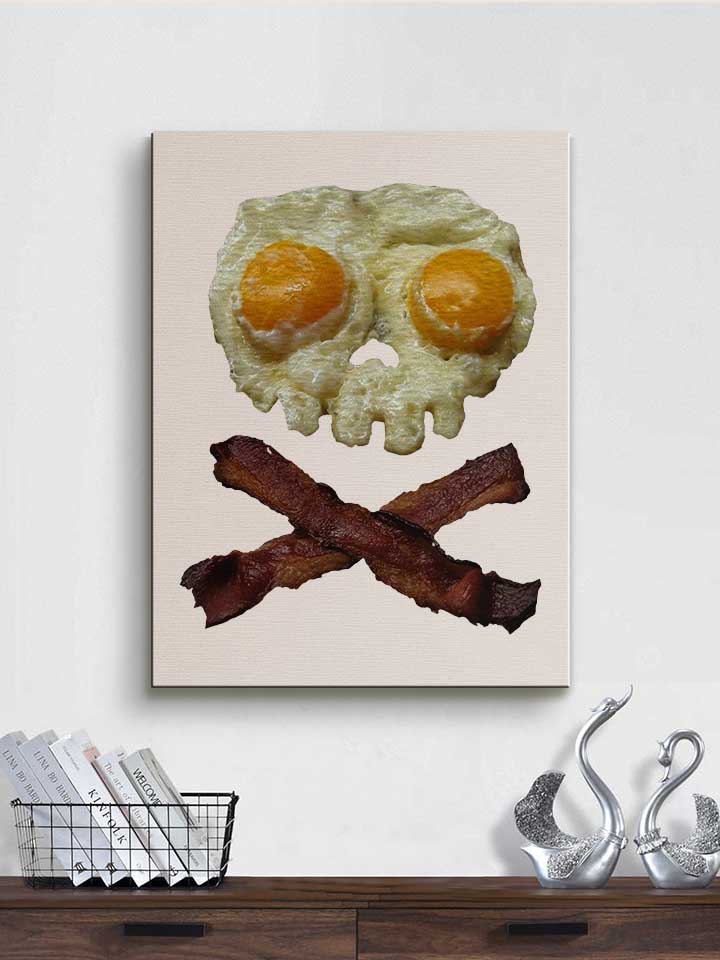 eggs-n-bacon-skull-leinwand weiss 2