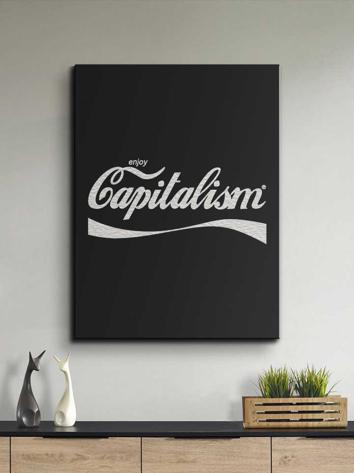 enjoy-capitalism-leinwand schwarz 2