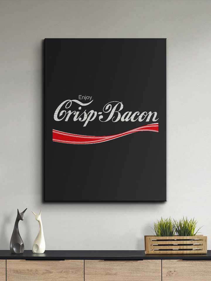enjoy-crisp-bacon-leinwand schwarz 2