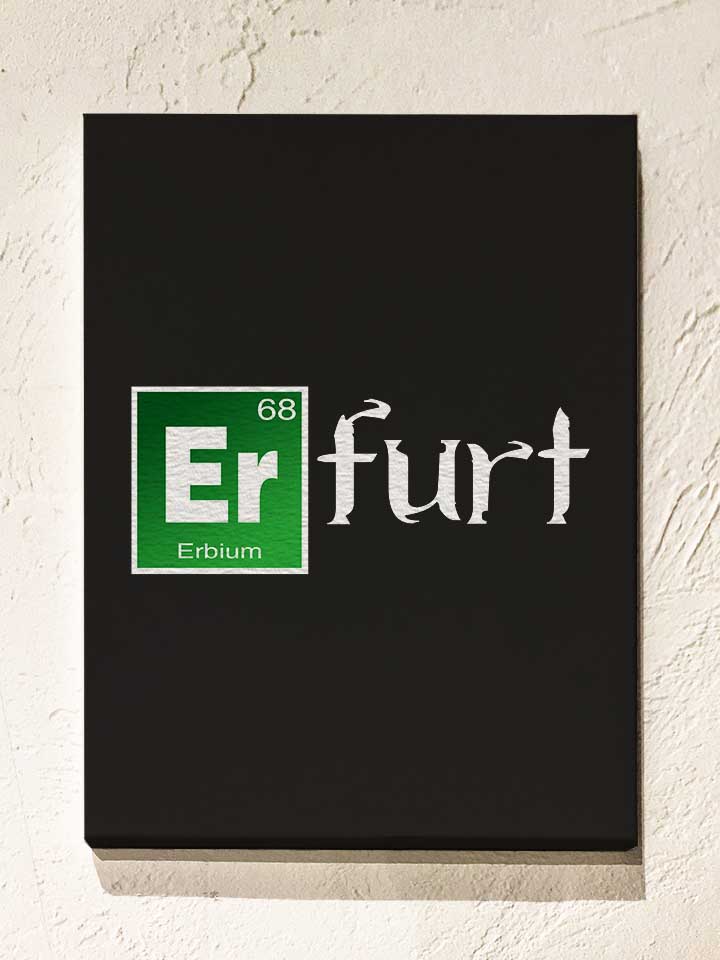 Erfurt Leinwand schwarz 30x40 cm