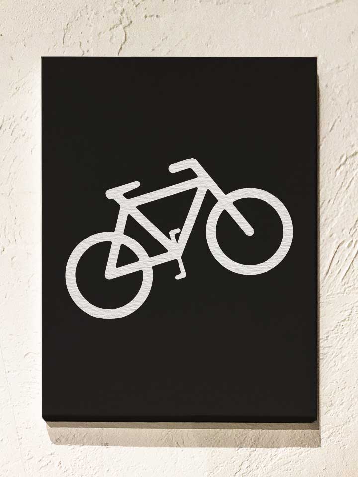 fahrrad-wheelie-leinwand schwarz 1